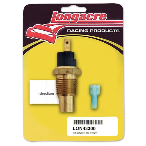 Longacre 250º Water Temp 1/2" NPT Sender 43300