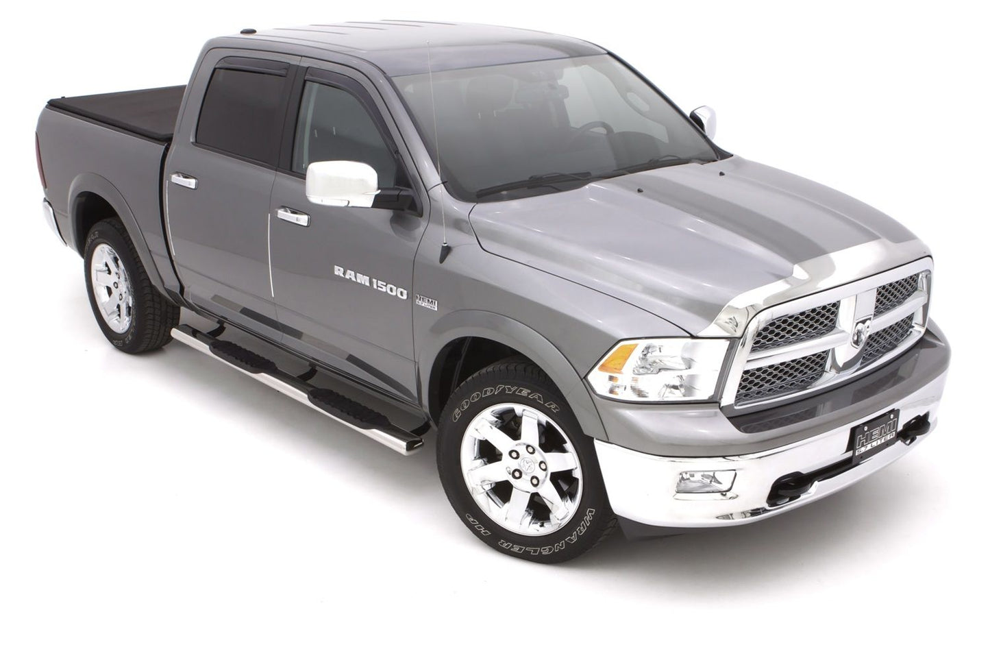 Lund 23984003 5" Oval Straight Nerf Bars for 2009-20 Ram 1500/2500/3500 Crew Cab