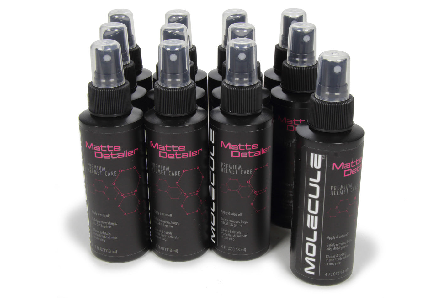 Molecule Matte Helmet Detailer 4oz Bottle Case Of 12 MSHMD-4-12