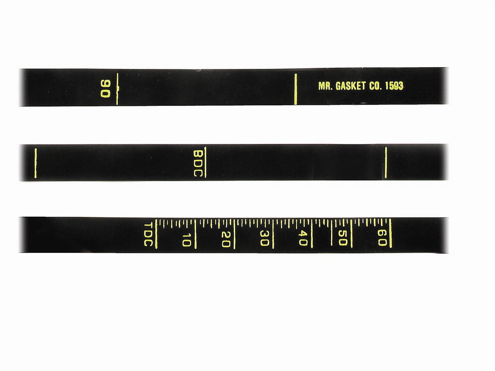 Mr. Gasket Ignition Timing Tape BB Mopar 7-1/4" 1593