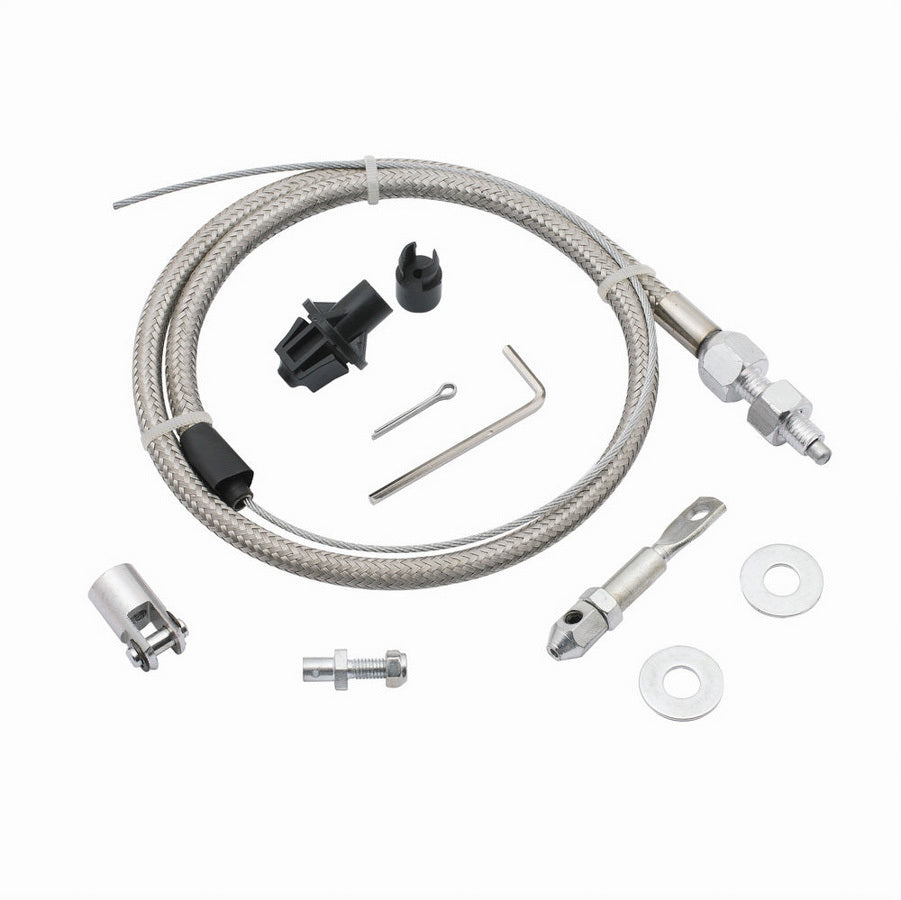 Mr. Gasket Throttle Cable Kit  - Steel Braided style 5657