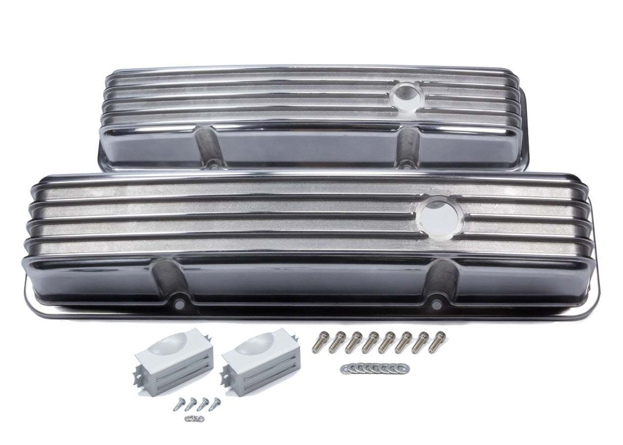Mr. Gasket Valve Cover Set Finned Style SBC 6855G