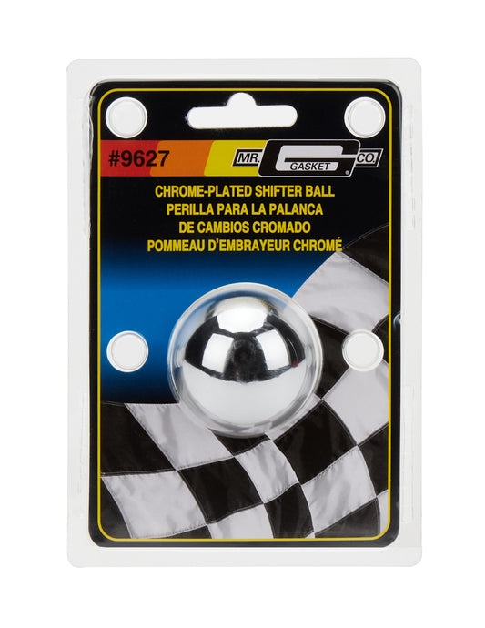 Mr. Gasket Shifter Knob Chrome Shift Ball 1-5/8". 9627