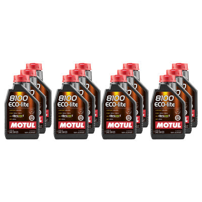 Motul 8100 5w20 Eco-Lite Oil Case 12 x 1 Liter Dexos
