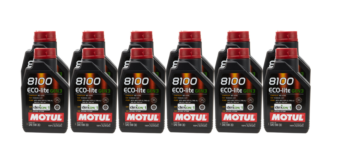 Motul 8100 Eco-Lite Gen3 5W30 (Case of 12)