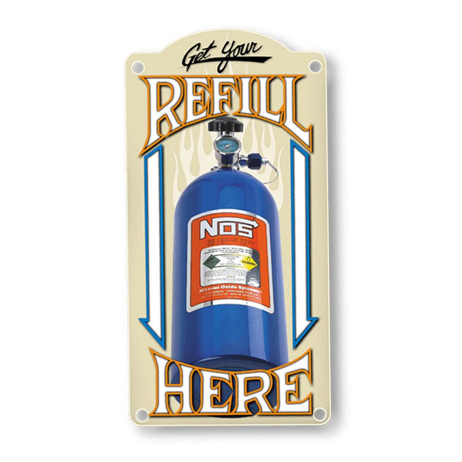 NOS NOS Refill Metal Sign 19326NOS