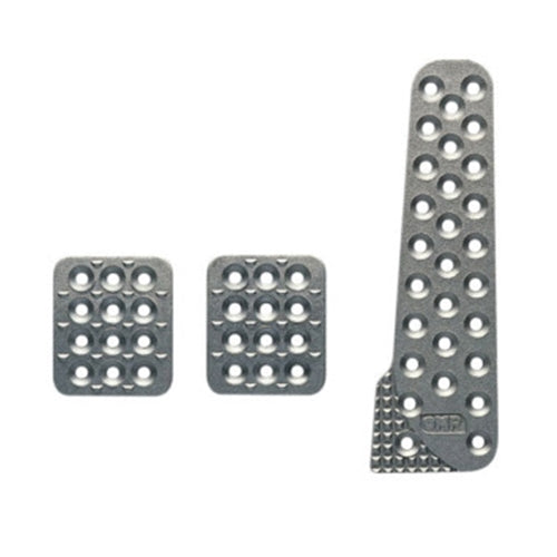 OMP OA/1020 Aluminum Pedal Pad Set with Long Gas Pedal