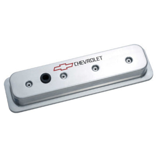 Small Block Chevy (SBC) Polished Die Cast Center Bolt Valve Covers