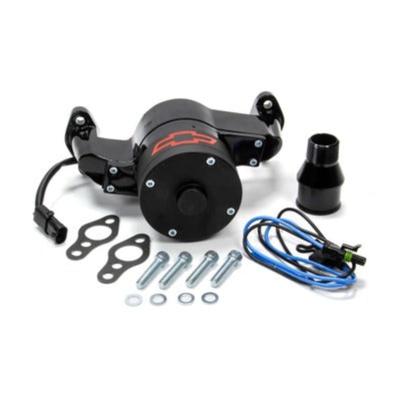 Small Block Chevy (SBC) Bowtie Black Elect Water Pump