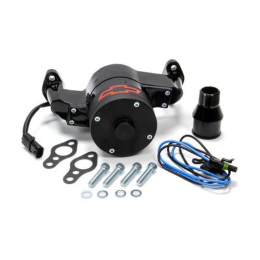 Small Block Chevy (SBC) Bowtie Black Elect Water Pump