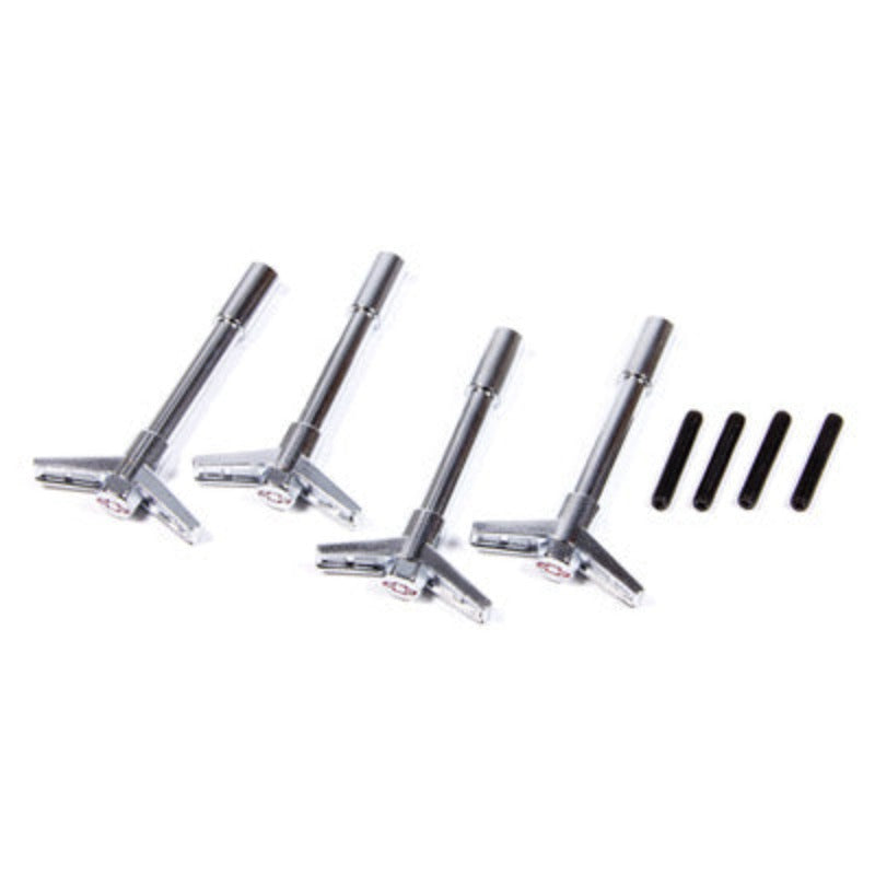 Street Chrome Valve Covers Wing Nuts 4-pc