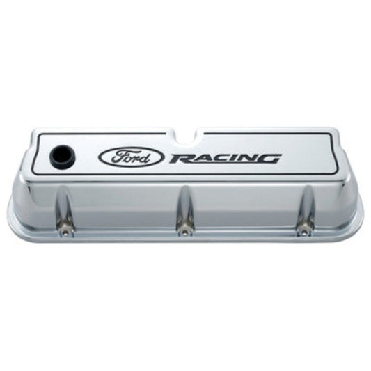 Ford Racing Aluminum Valve Covers Chrome