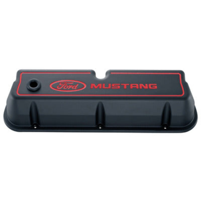 Ford Mustang Aluminum Valve Covers Black Crinkle