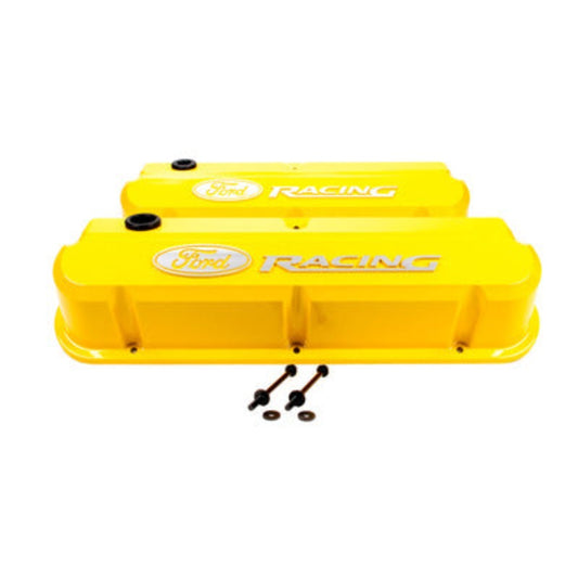Ford Racing Valve Covers Slant Edge Yellow