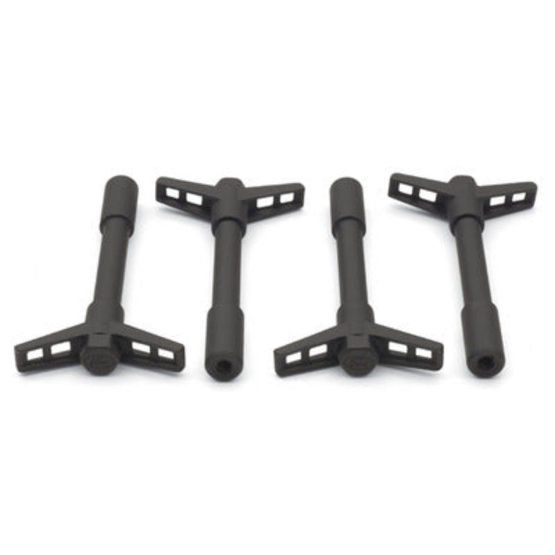 Ford Valve Covers Wing Nuts Black Crinkle 4-Pack