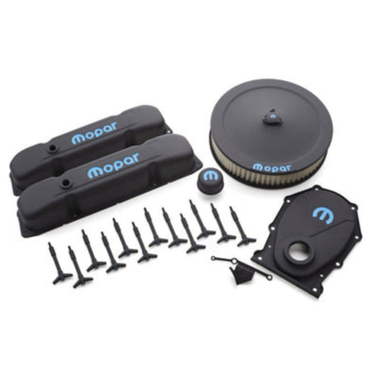 Engine Dress-Up Kit Blac k Crinkle w/Blue MOPAR