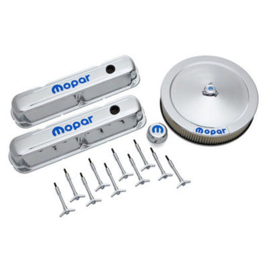 Engine Dress-Up Kit Chro me w/Blue MOPAR