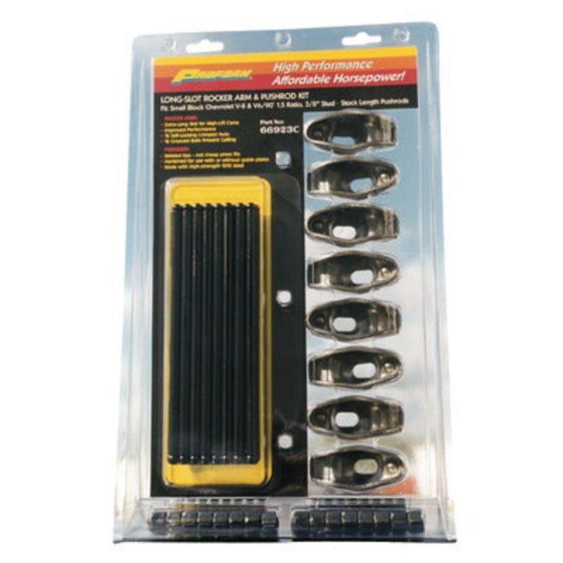 Small Block Chevy (SBC) Rocker Arm/Pushrod Kit-1.5 Ratio-3/8in Stud