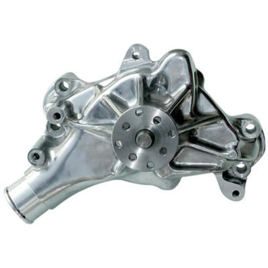 Small Block Chevy (SBC) Aluminum Water Pump - Polished- Long