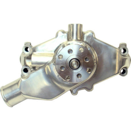 Small Block Chevy (SBC) Aluminum Water Pump Short Polished