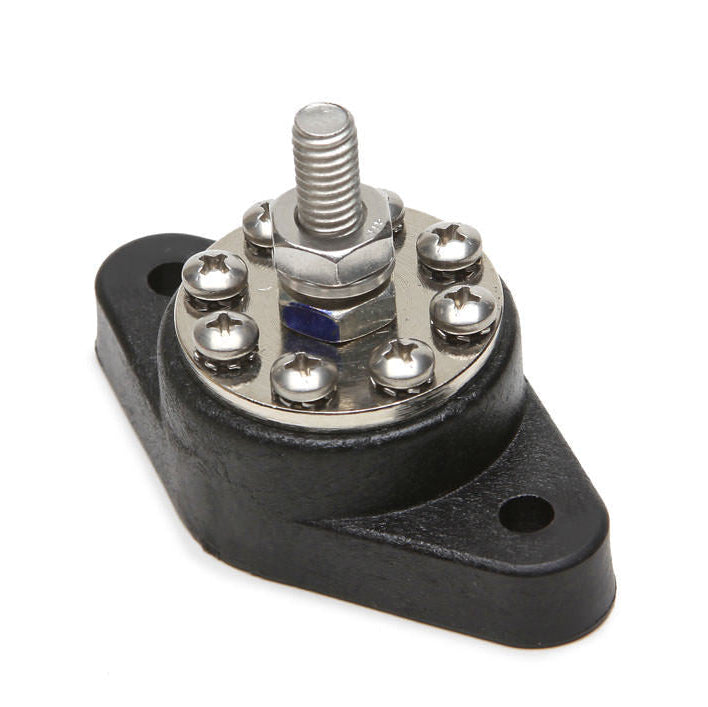 Painless Performance 8 Point Distribution Block (Black) 80115