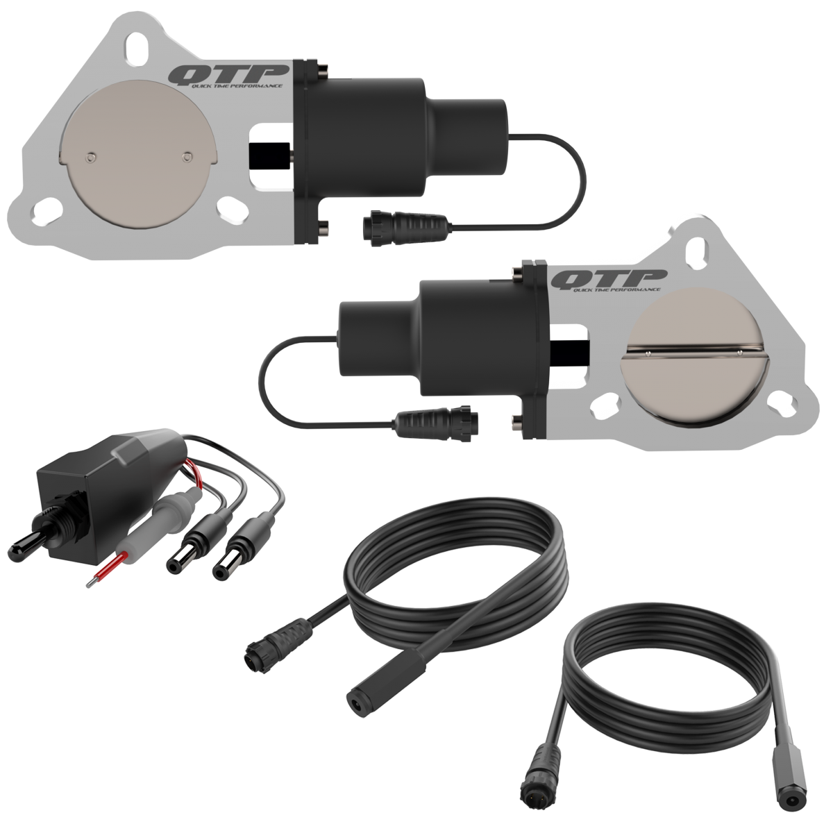 Quick Time Performance Dual 3.0" Electric Cut-out Valves