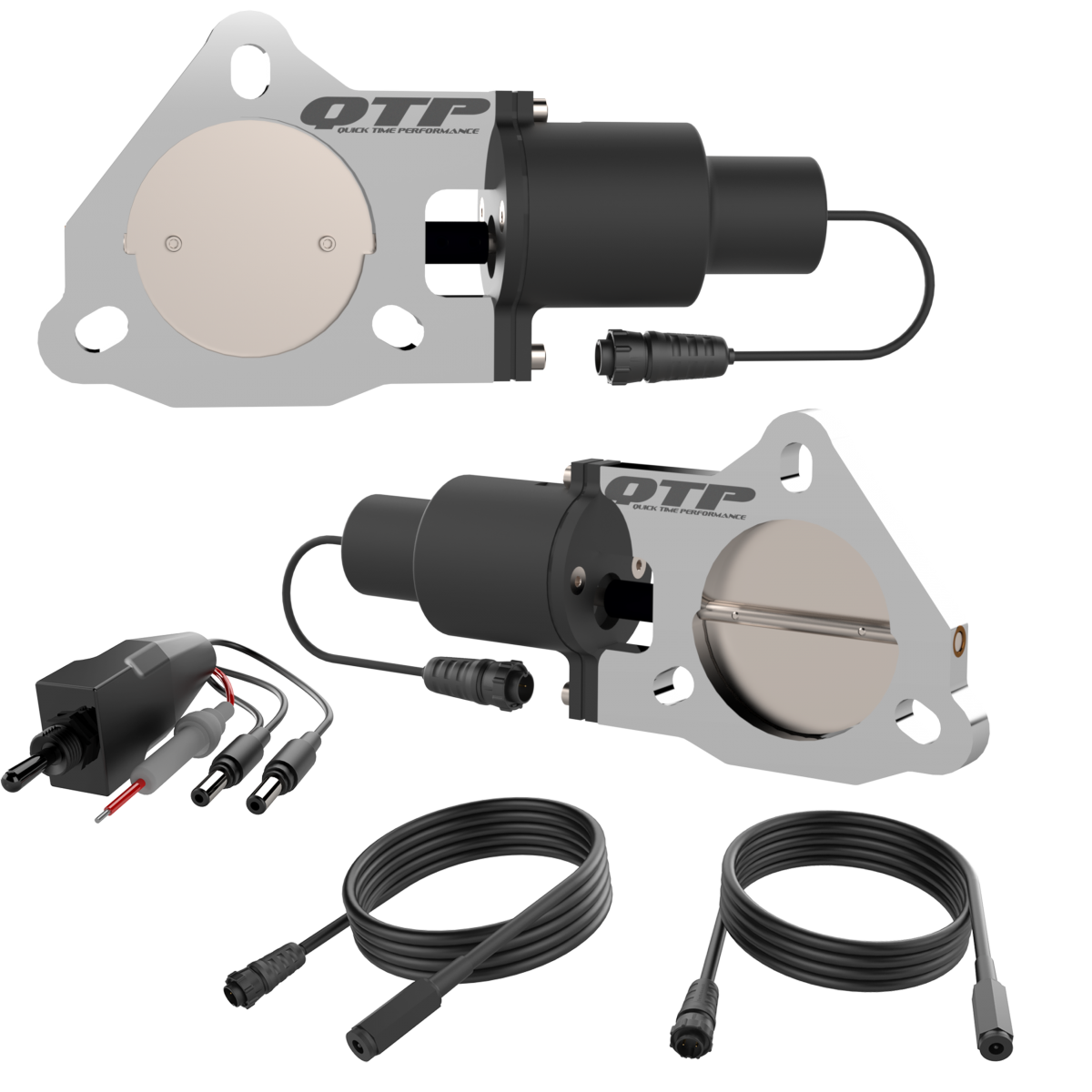 Quick Time Performance Dual 3.0" Electric Cut-out Valves