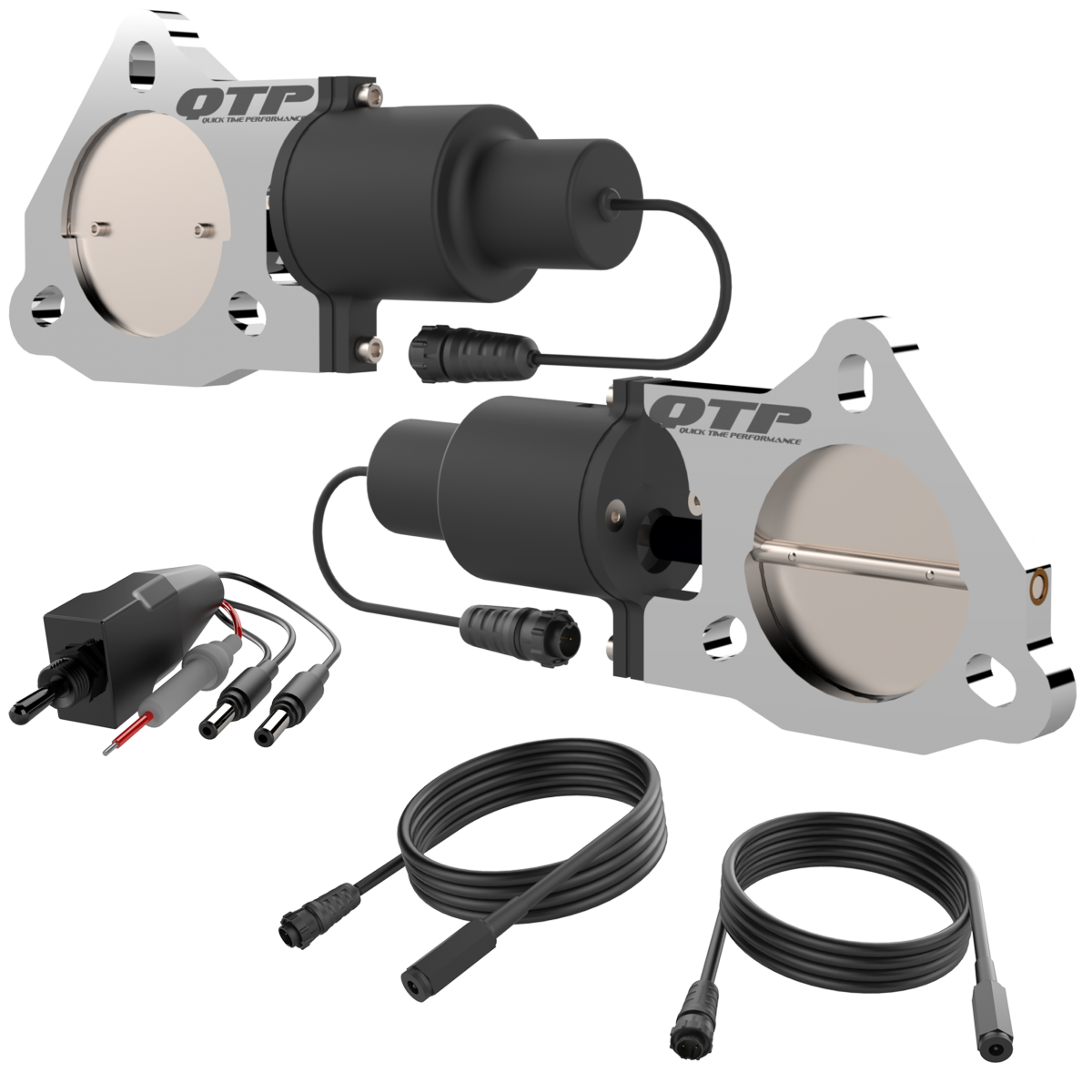 Quick Time Performance Dual 3.0" Electric Cut-out Valves