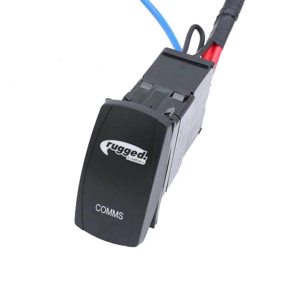 Rugged Radios Rocker Switch Waterproof w/Harness GMR25