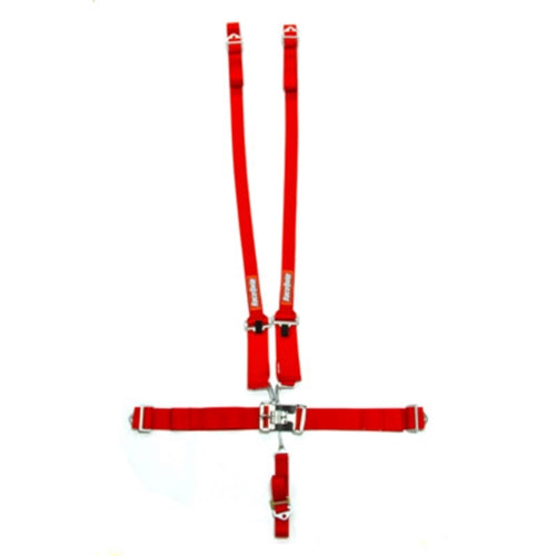 RaceQuip 5-Point HANS/HNR Latch & Link Harness Set - Red