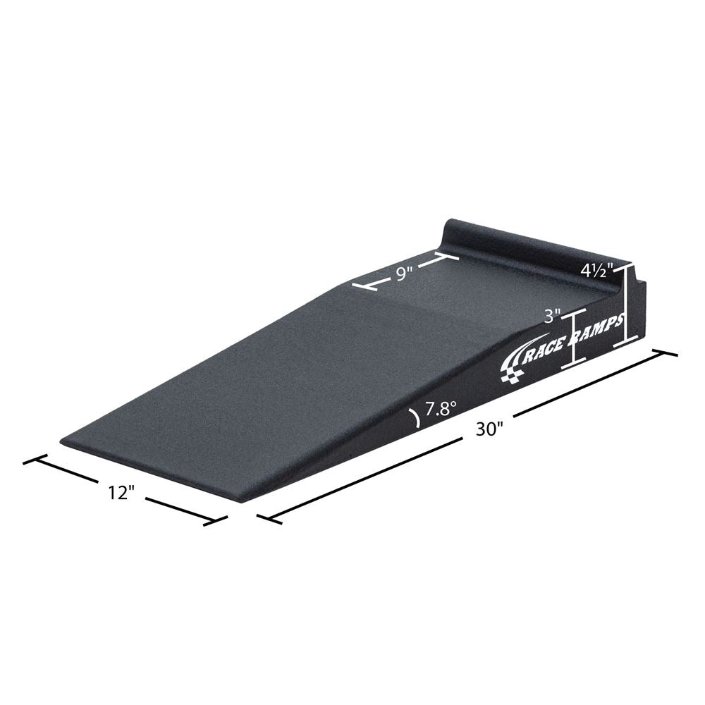 Race Ramps 3" Trak-Jax Ramps with 1.5" Stop - 7.8 Degree Approach Angle