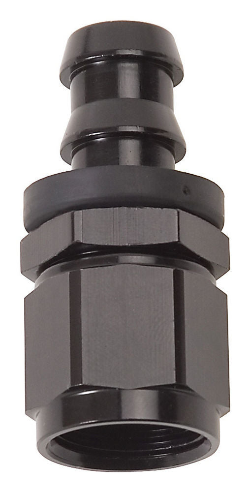 Russell Twist-Lok Hose End #4 Straight Black 624003
