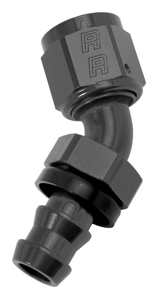 Russell Twist-Lok Hose End #8 45-Degree Black 624093