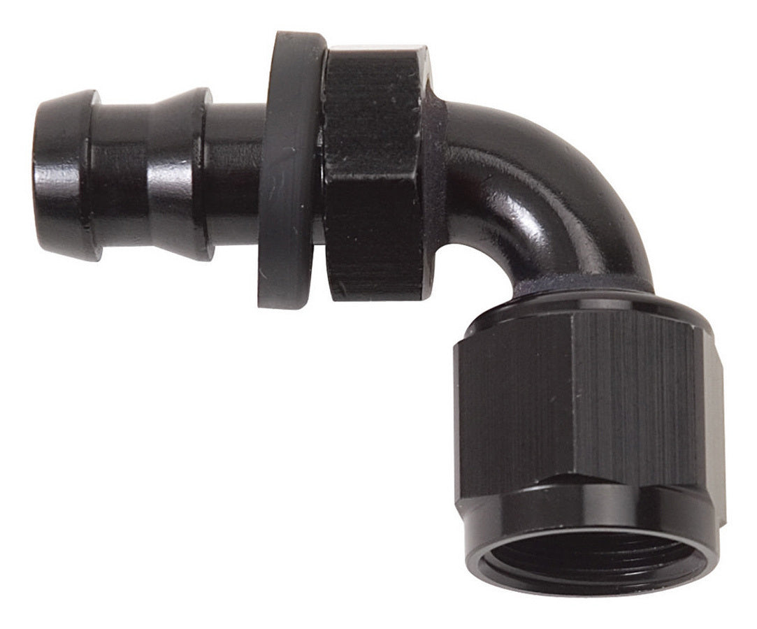 Russell Twist-Lok Hose End #8 90-Degree Black 624173