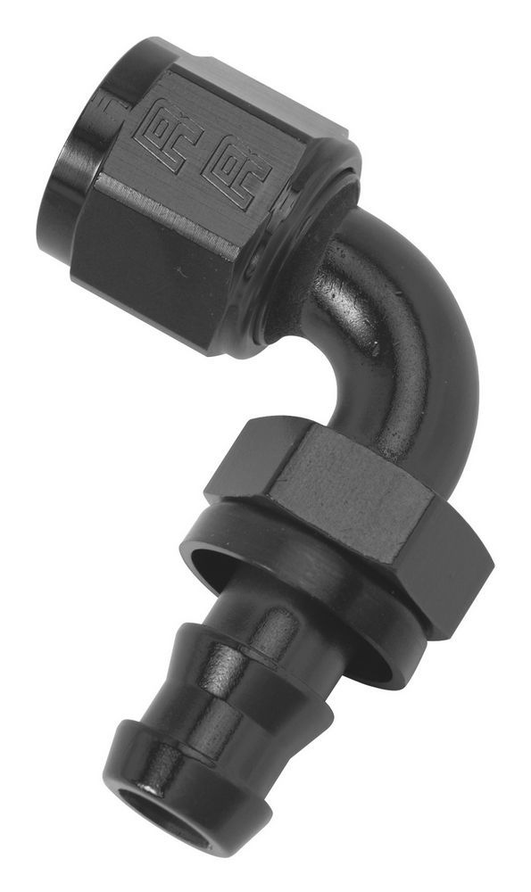 Russell Twist-Lok Hose End #10 90-Degree Black 624183