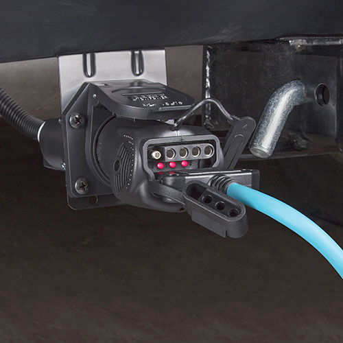 Reese 7-Way to 4 and 5-Flat Adapter with LED Circuit Tester