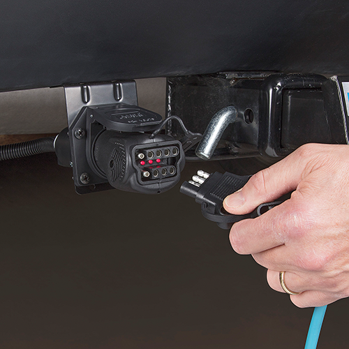 Reese 7-Way to 4 and 5-Flat Adapter with LED Circuit Tester