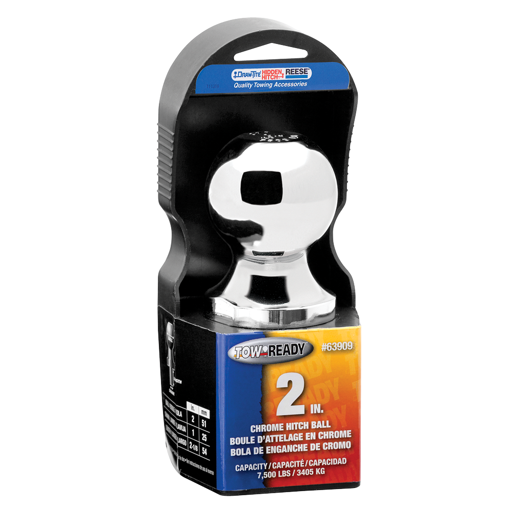 Reese Hitch Ball 2in Chrome