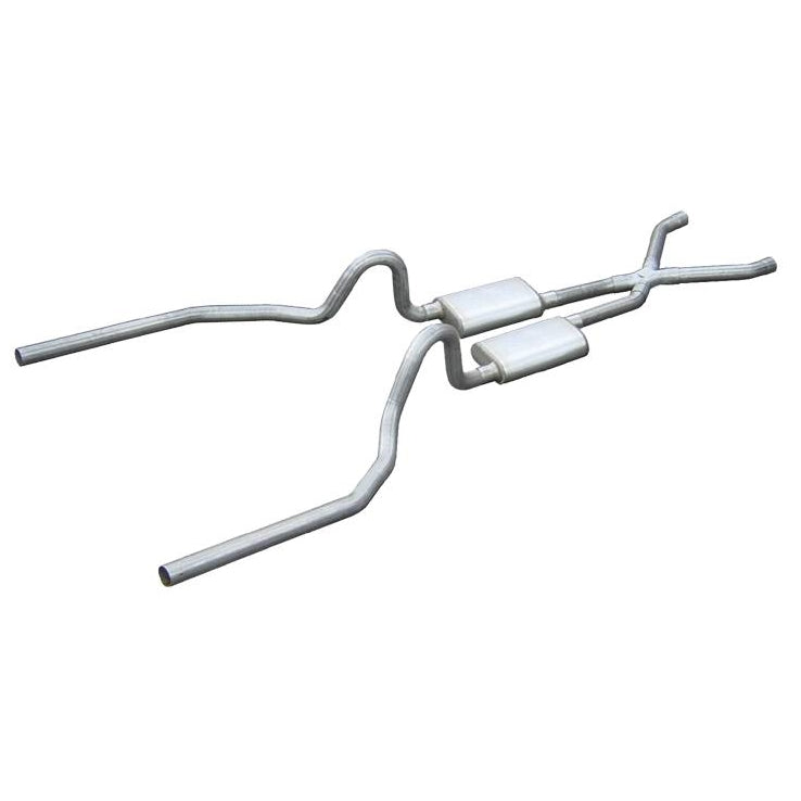 Pypes 71-73 Mustang SBF 2.5in Headers Back Exhaust Kit SFM04