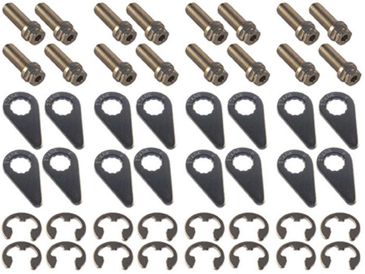 Stage 8 Header Bolt Kit - 6pt 3/8-16 x 1" (16pk) 8912A