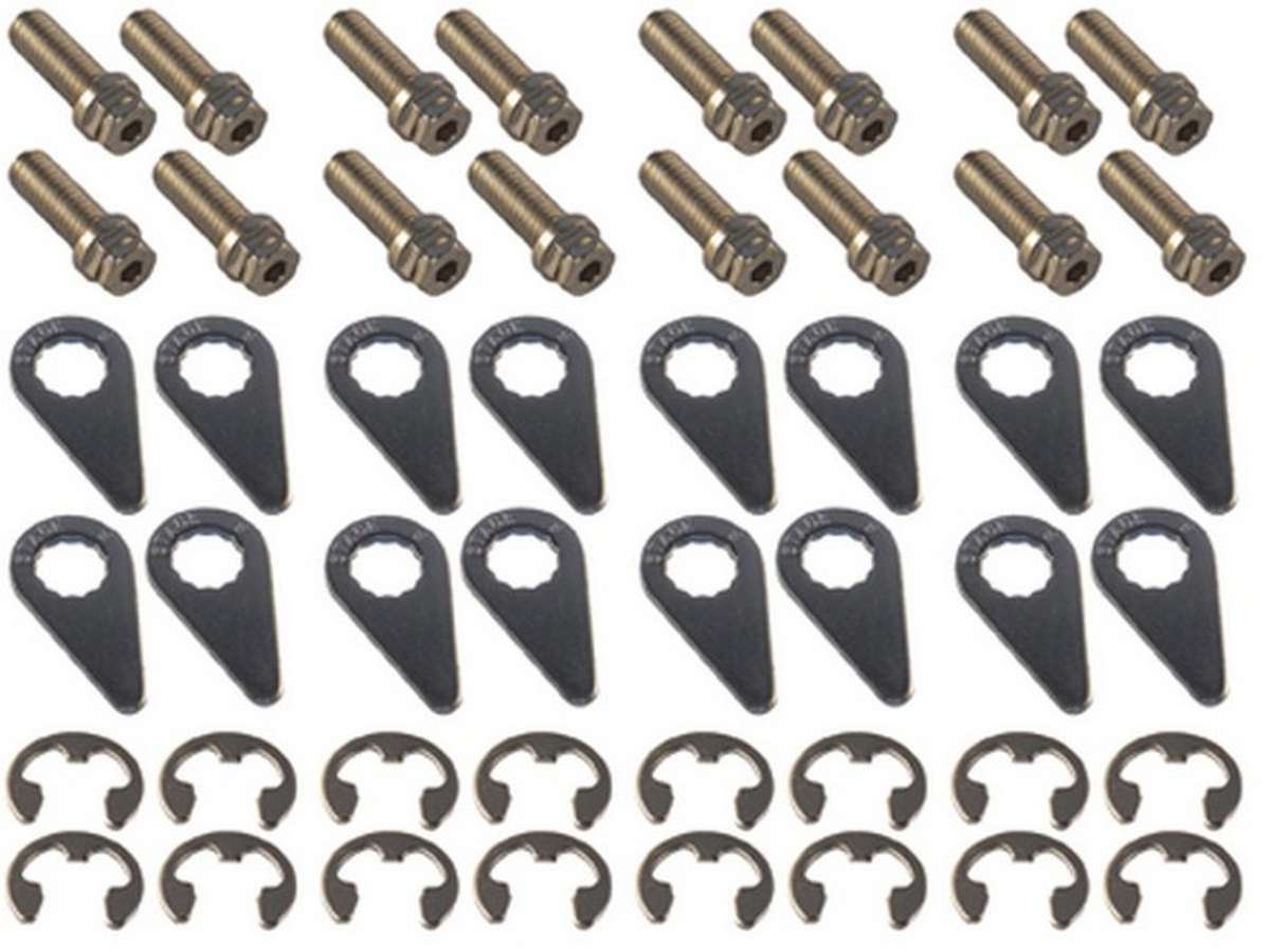 Stage 8 S/S Header Bolt Kit - 6pt 3/8-16 x 1" (16pk) 8952