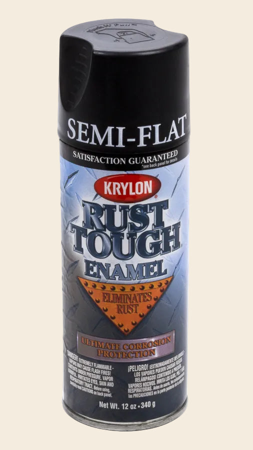 Dupli-Color Krylon Paint Rust Tough Enamal Semi-Flat Black RTA9203