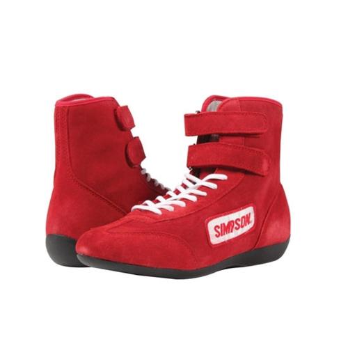 Simpson High Top Driving Shoes - Red
