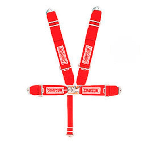 Simpson 5-Point Latch & Link Harness - 62 in - Red 29061RD
