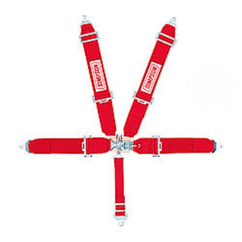 Simpson 5-Point Latch & Link Harness - Red