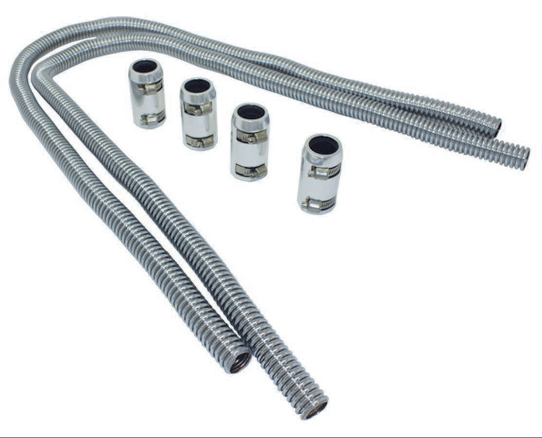Specialty Products Heater Hose Kit 44" w/Polished Aluminum Cap 7355