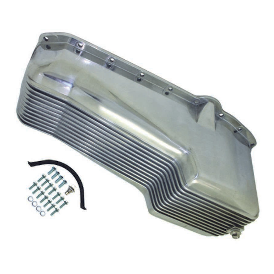 Specialty Products Engine Oil Pan 58-79 SB Chevy 262-400 Finned Polished 8442