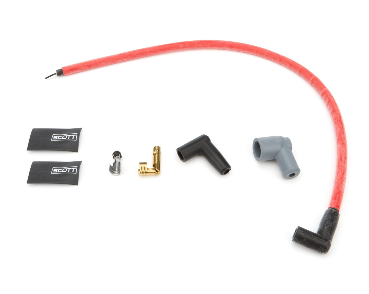 Scott Performance SBC Spark Plug Wire Set 90-Degree - Red CH-435-2