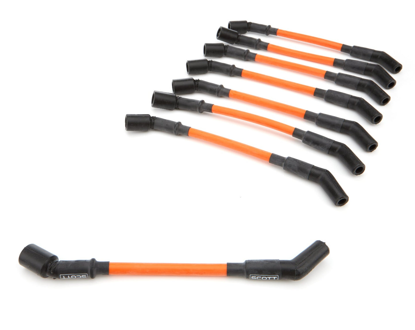Scott Performance GM LS Truck Spark Plug Wire Set 45-Deg - Orange CH-LS-T-5