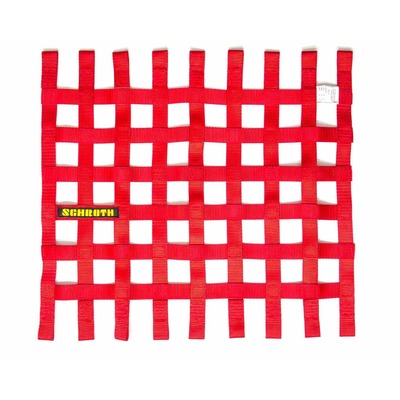Schroth Window Net - Rectangular 20" x 18.5" Red SR 09055-2
